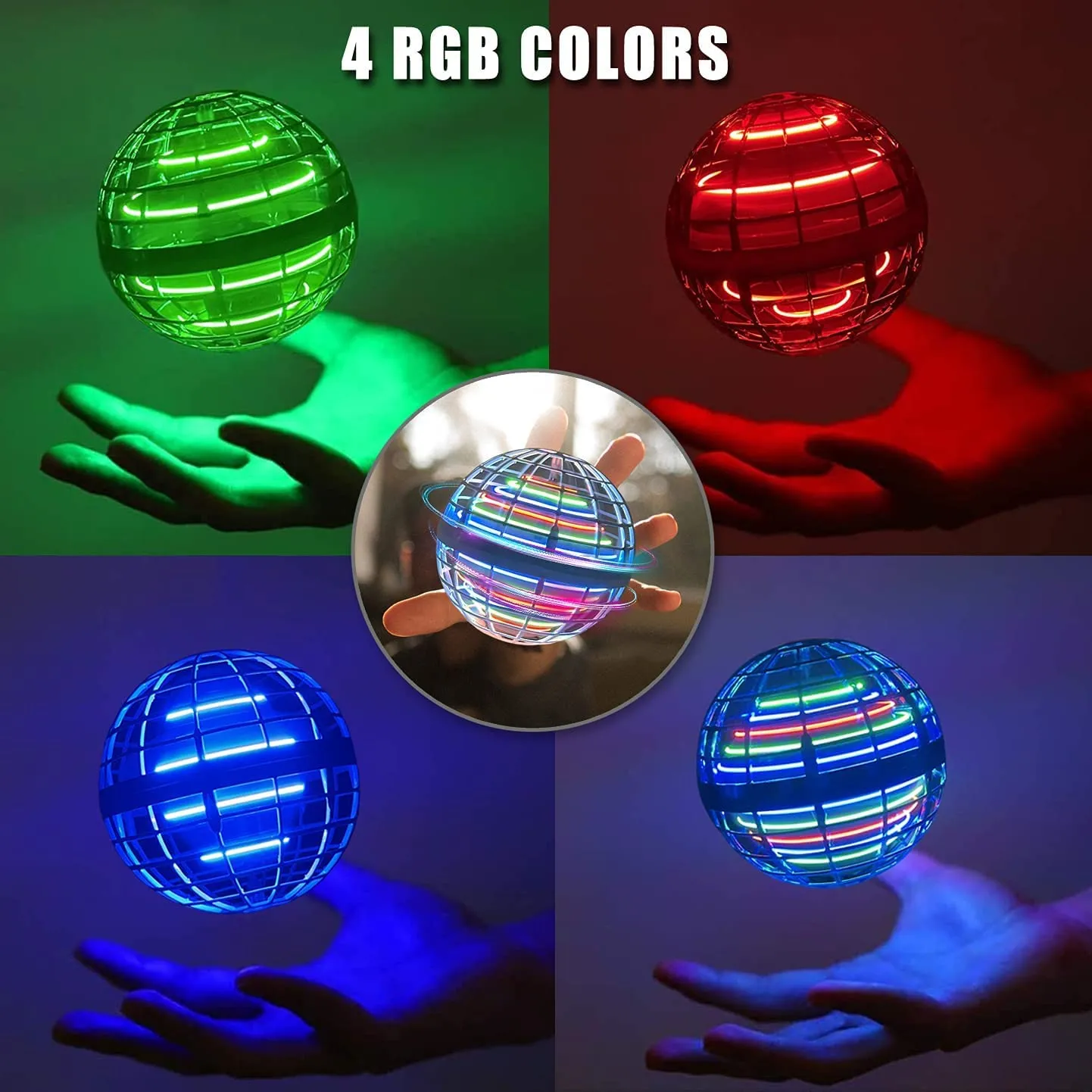 flying orb ball toys 2022 hover ball soaring nebula flying orb hand controlled boomerang galactic ifly spinner ball rgb light magic space ufo cool toy mini drone for kid adults outdoor indoorblue