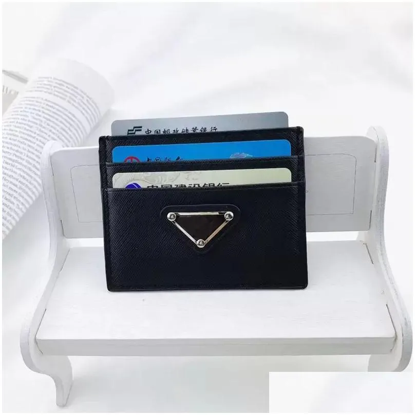 designer womens mens reedition triangle card holder purses wallets luxurys vintage wallet leather with box branded retro wholesale holders coin card key pouch