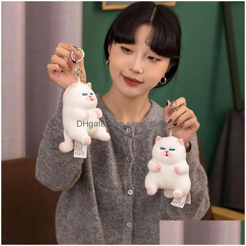 Other Home Decor Soft Down Cotton Cute Ugly Vivivat Sitting Cat Plush Toy Doll Slee Backrest Cushion Pillow Drop Delivery Garden Dh7Xv