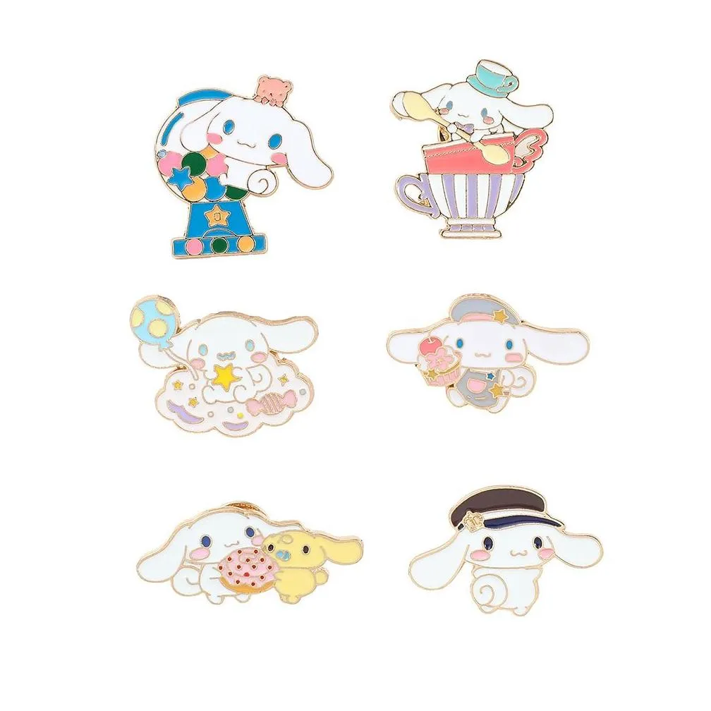 Kuromi cupcake friends brooch Cute Anime Movies Games Hard Enamel Pins Collect Metal Cartoon Brooch Backpack Hat Bag Collar Lapel