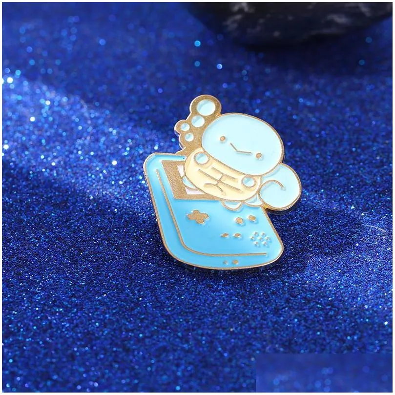 Cartoon Cute Anime Game Console Enamel Brooch Animal Color Alloy Pins Punk Badge Accessories Woman Jewelry Gift For Friends 8colors