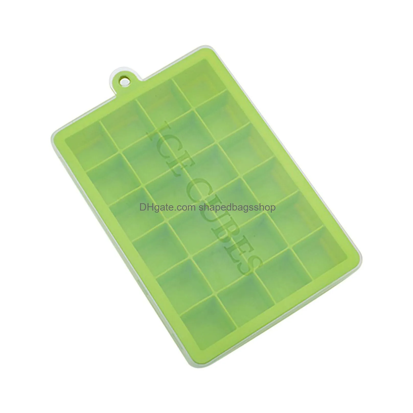 Ice Cream Tools 24 Sile Ice Cube Tray With Lid Mold Food Grade Whiskey Cocktail Drink Chocolate Cream Maker Party Bar Drop Delivery Ho Dhhnl