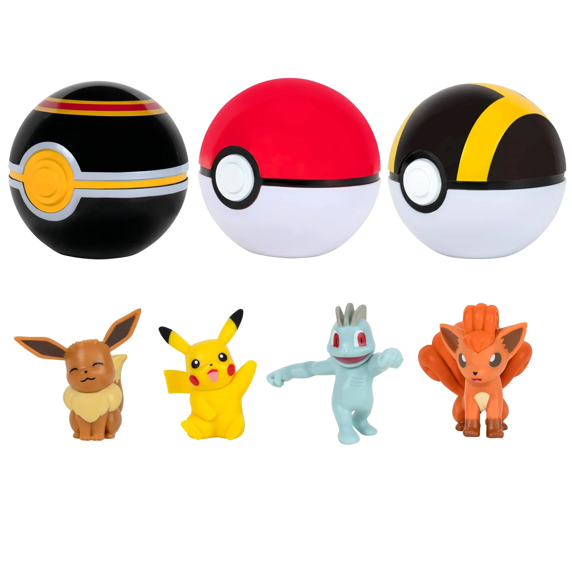 3ml throw n  poke ball and figure poke battle action figures pokballs action figures game action figure for childrens toy set birthday party toy gift idea