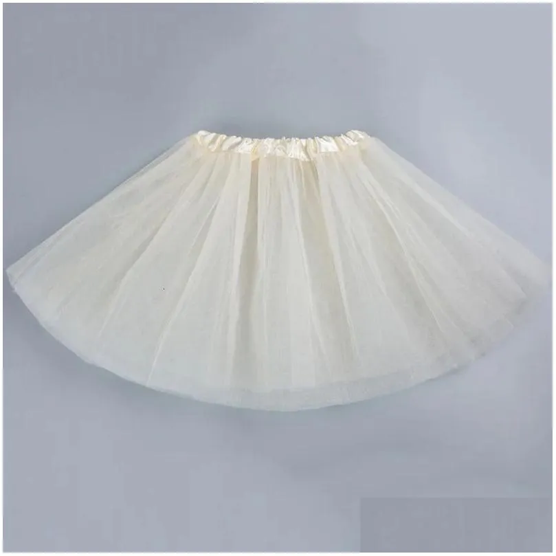 Skirts Skirts Baby Girl Solid Color Tutu Skirt Kids Princess Girls Birthday Party 2-8Y Dance Body Drop Delivery Baby, Kids Maternity B Dhzej