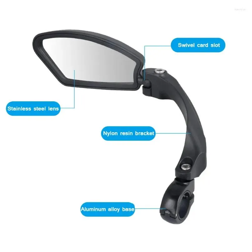 Interior Accessories Cycling Bike Bicycle Handlebar Rear View Mirror MTB Road Folding Rearview