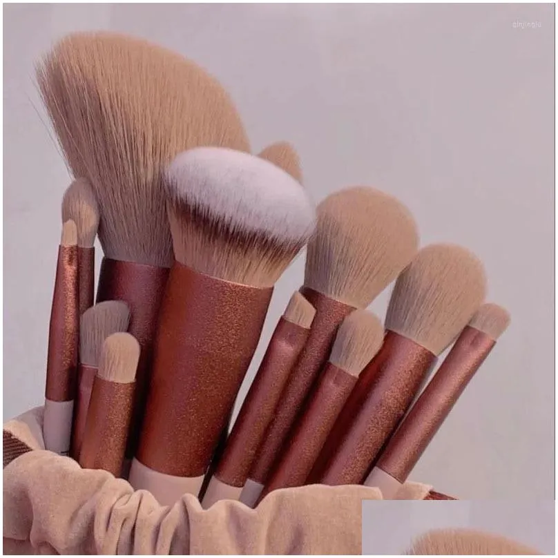 Makeup Brushes 13PCS Set Eye Shadow Foundation Women Cosmetic Brush Eyeshadow Blush Powder Blending Beauty Soft Tool