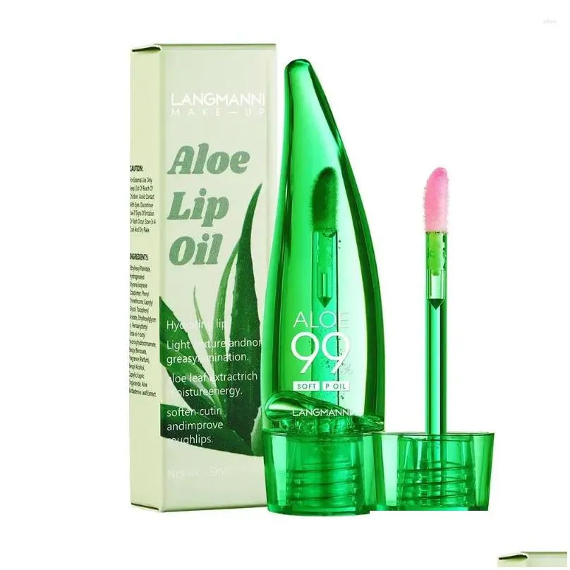 Lip Gloss Aloe Vera Oil Temperature Sensitive Color Changing Moisturizing And Long Glaze Cosmetics Lasting O2J0