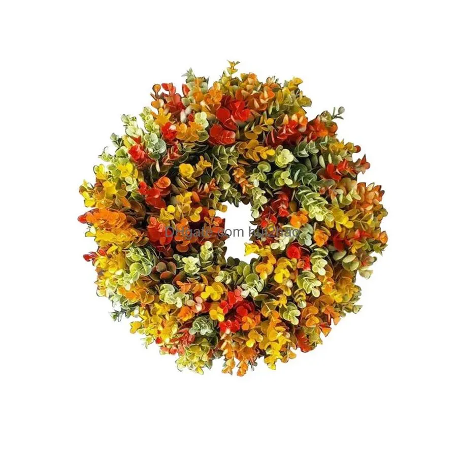 christmas decorations artificial plants autumn eucalyptus wreaths background wall window wedding party year for home garden 231018