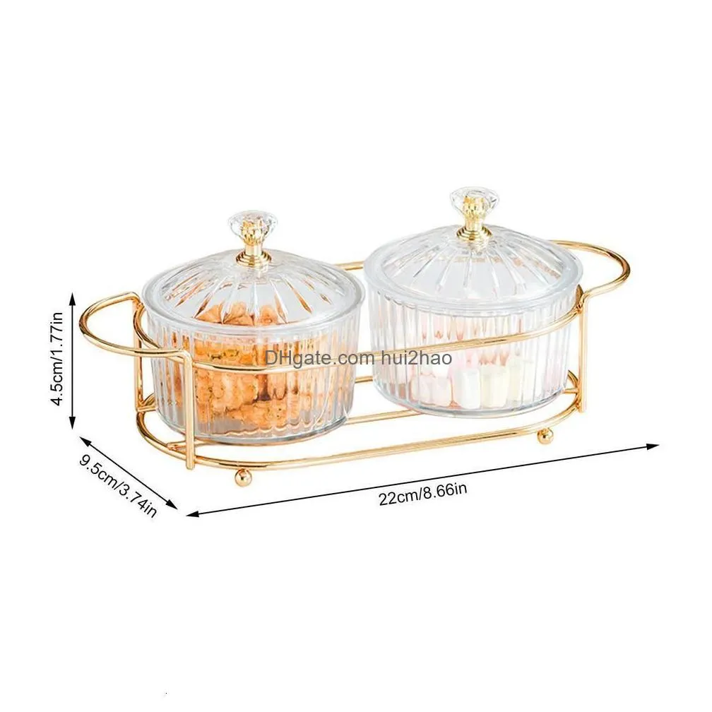 dishes plates 2346 cell dried fruit container with lid nordic style snack fruit serving tray set house transparent snack storage plate