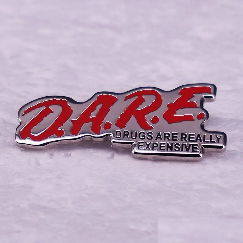 Cartoon Accessories Dare Are Really Expensive Enamel Pin Humorous Insignia Cute Movies Games Hard Pins Collect Metal Cartoon Brooch Dr Dhnmi