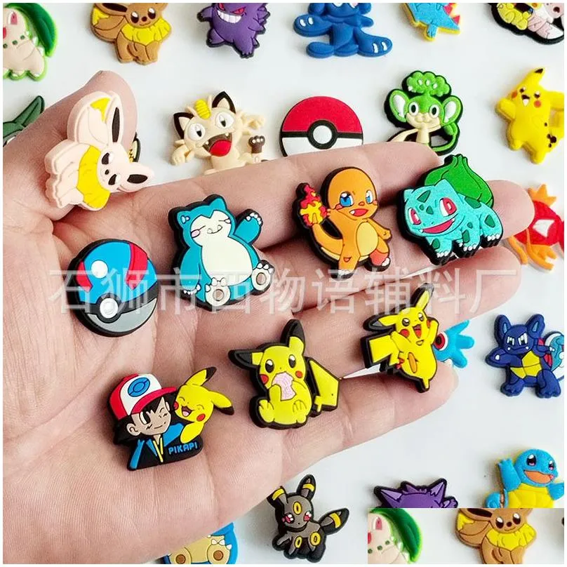 Cartoon Accessories Charms Wholesale Childhood Memories Yellow Magic Baby Elf Funny Gift Cartoon Shoe Accessories Pvc Decoration Buckl Dhtgy