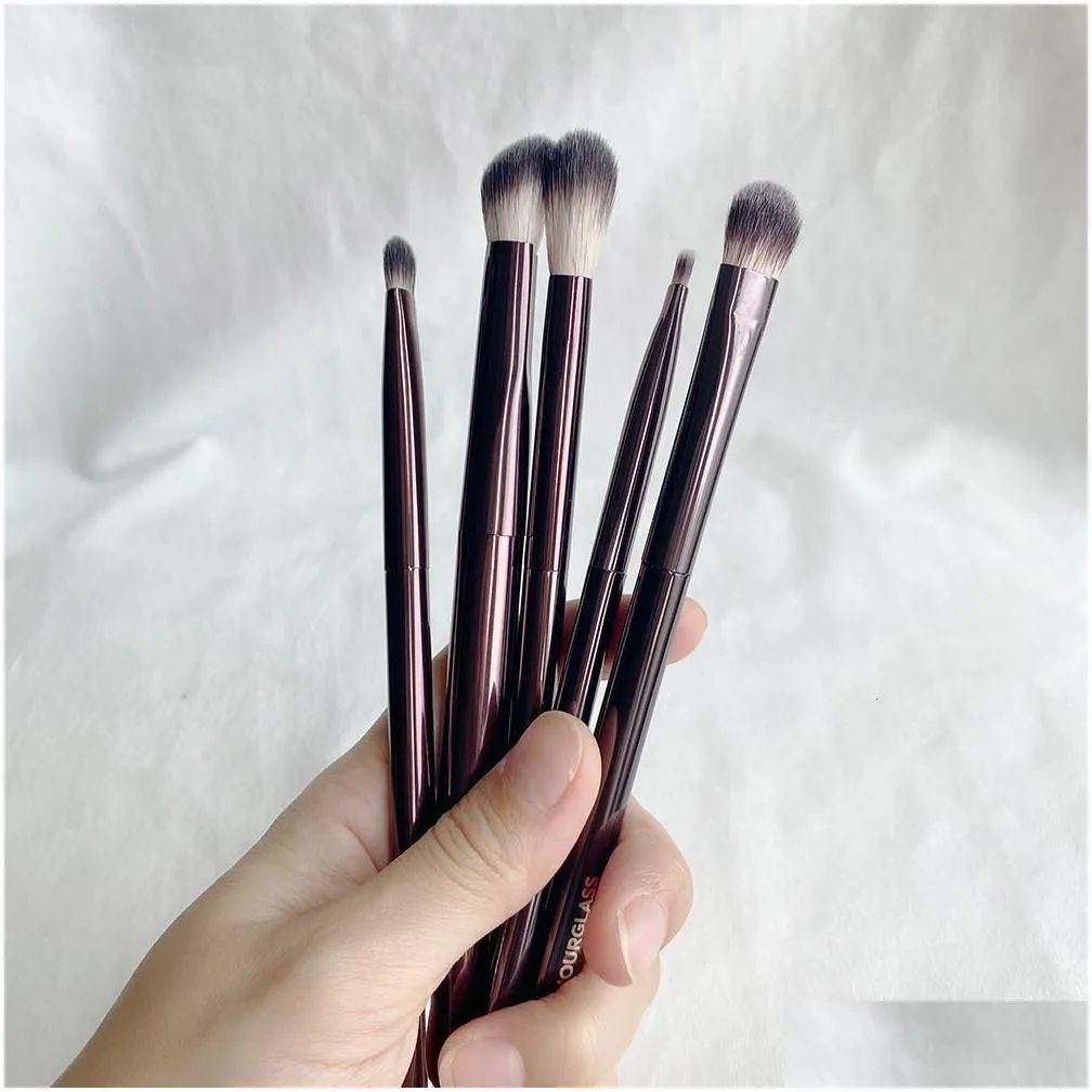 Makeup Tools hourglass eye makeup brushes set Luxury Shadow Blending Shaping Contouring Highlighting Brow Concealer Liner Cosmetic Brush Kit