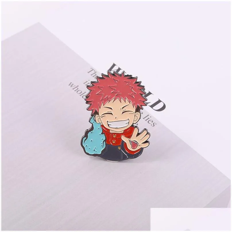 Japanese Anime Icons Manga Jujutsu Kaisen Enamel Lapel Pin Badge Pins Hats Backpack Decoration Jewelry Accessories Gifts Anime