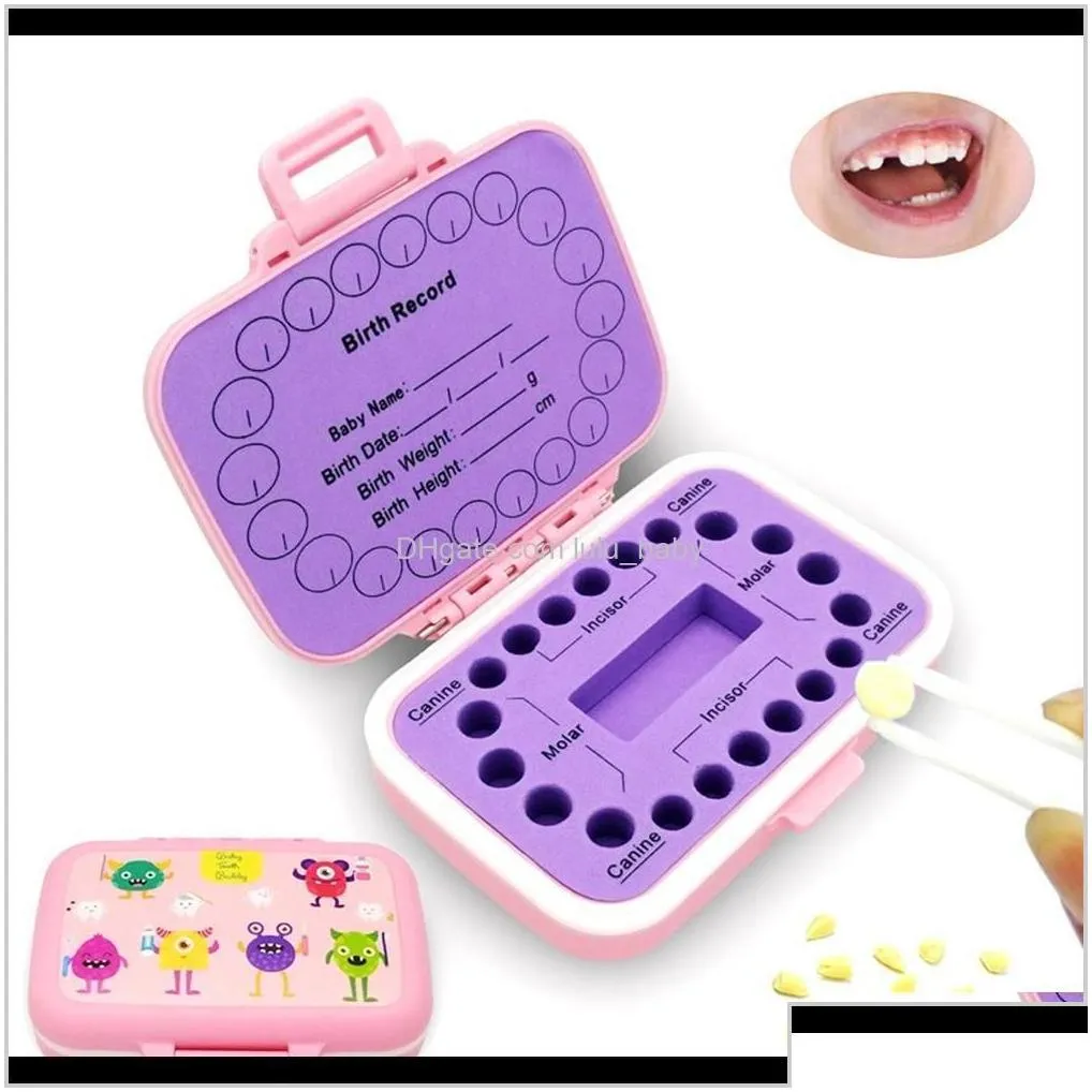 Keepsakes Keepsakes Baby Teeth Keepsake Box Pp Fairy Boxes Kids Storage Holder Organizer Cute Children Tooth Fetal Hair Container 40 L Dhmda