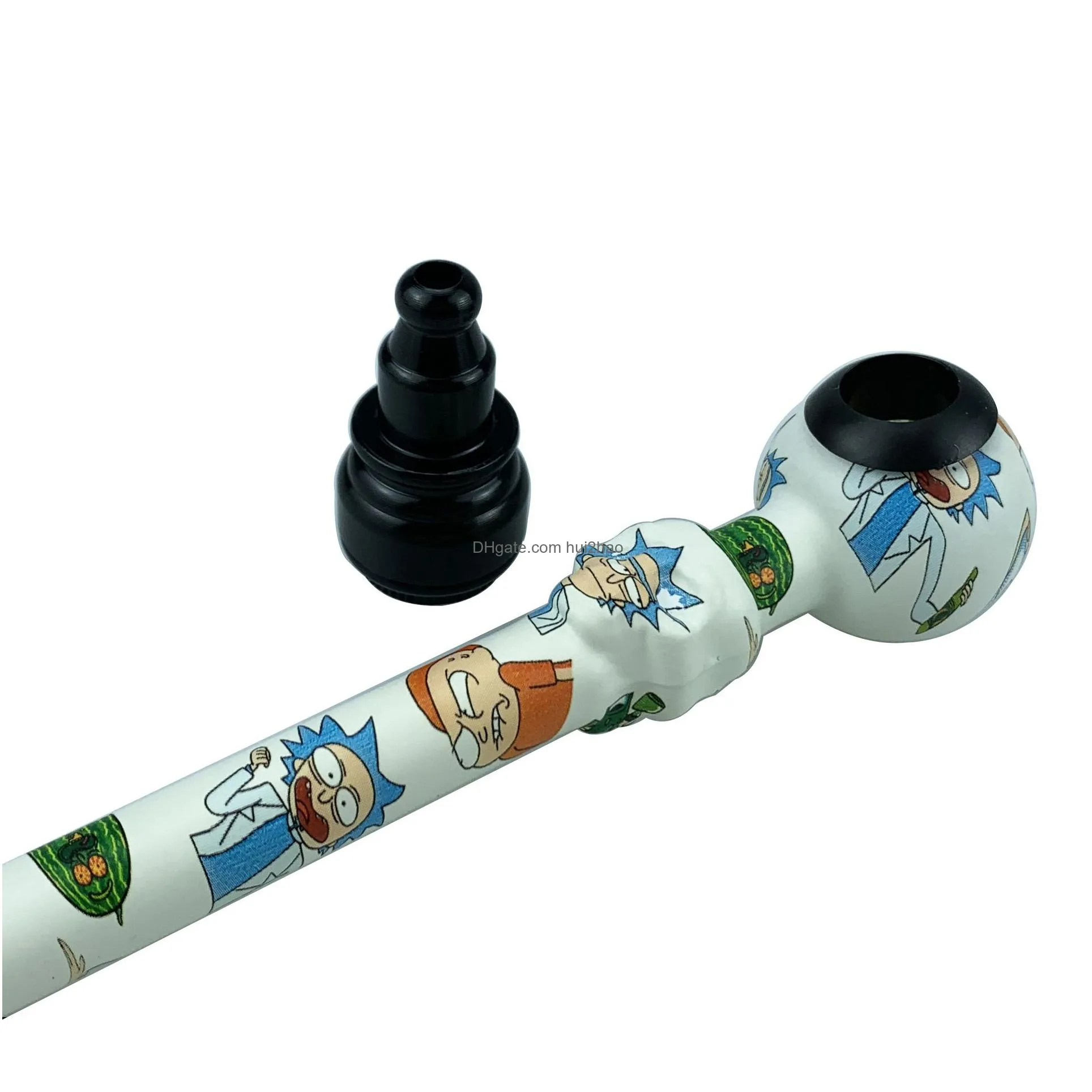 cartoon decal decal hand pipe wholesale tobacco with bowl silicone pipes