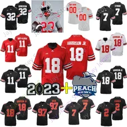 Ohio State Buckeyes OSU Football Jersey College Marvin Harrison Jr. Sonny Styles Emeka Egbuka J.T. Tuimoloau Sawyer Henderson George Stroud McCord Bosa Tate Stover