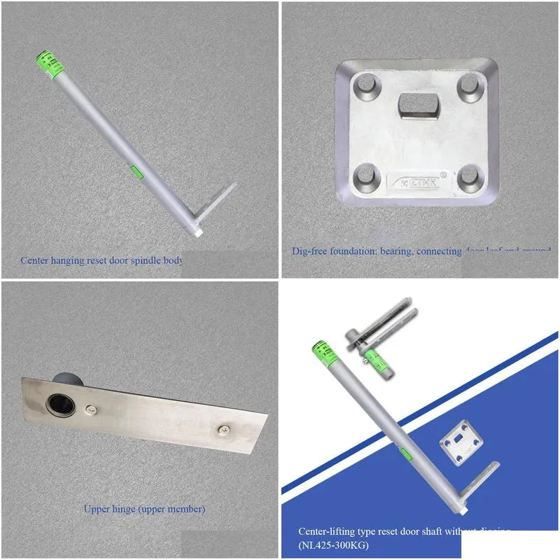 Central hanging type reset door shaft automatic return hinge is applicable to glass doors with small opening force