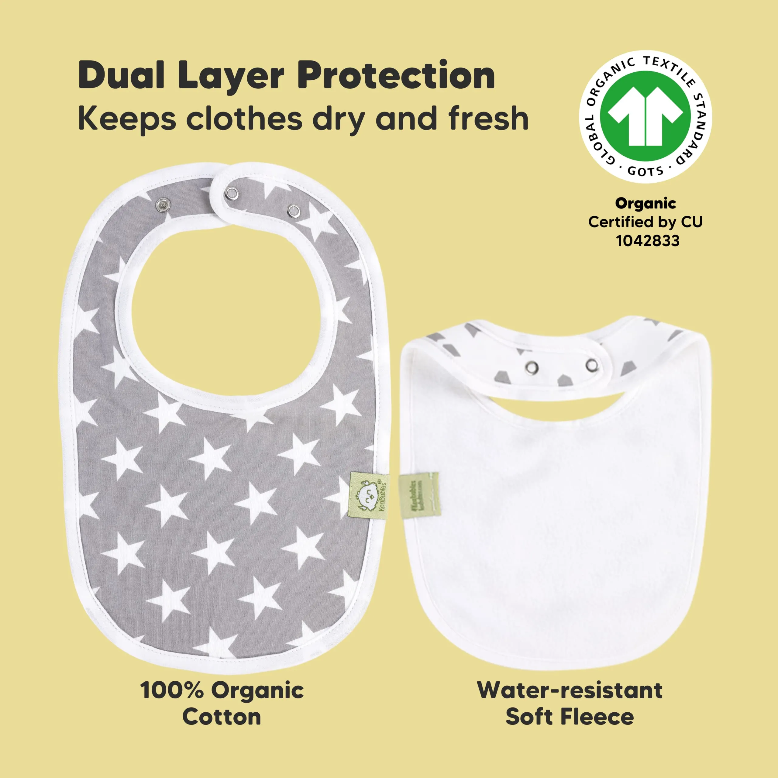 organic baby bibs for girls boys teething baby bibs for boy girl newborn bibs for baby girl boy grayscale