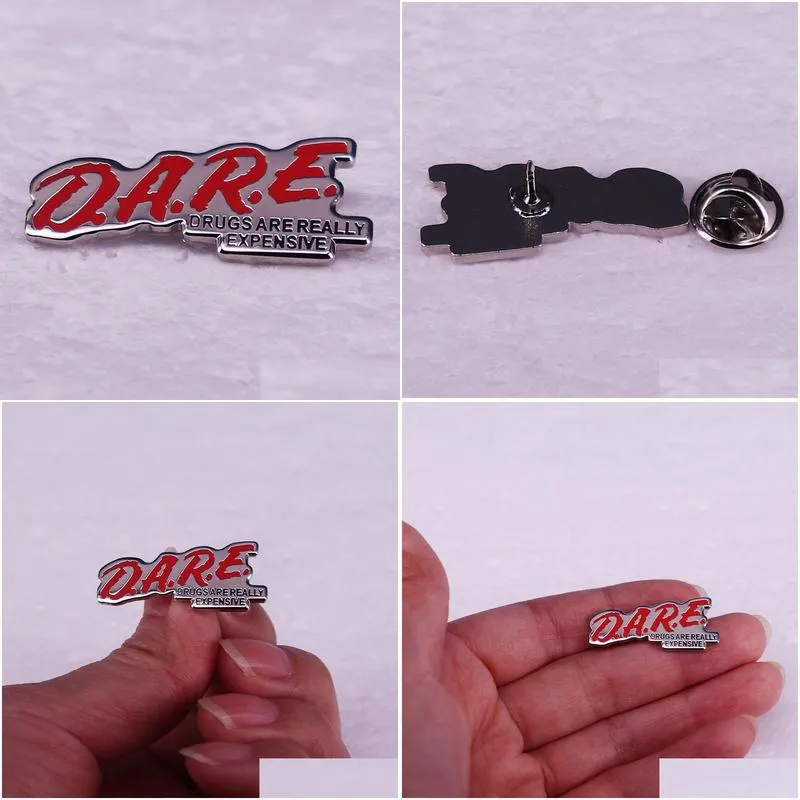 Cartoon Accessories Dare Are Really Expensive Enamel Pin Humorous Insignia Cute Movies Games Hard Pins Collect Metal Cartoon Brooch Dr Dhnmi