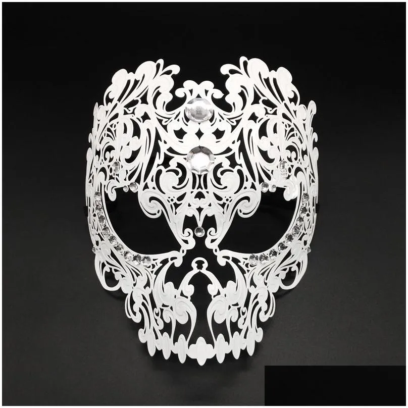 mask venice cosplay openwork pattern wroughtiron diamond black white mask masquerade eye mask party queen full face mask halloween