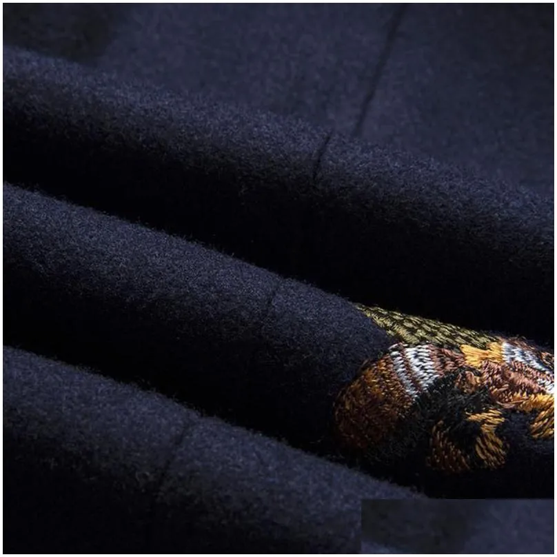 Bee embroidery Blazer Slim Fit Masculino Abiti Uomo 2020 Wedding Prom Blazers Tweed Wool For Men Stylish Suit Jacket1