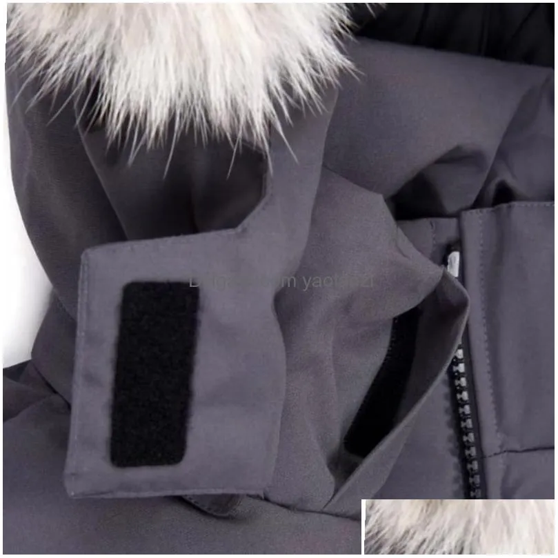  fashion clothing winter down jacket windproof warm real wolf fur parka selling hooded coats men women styles