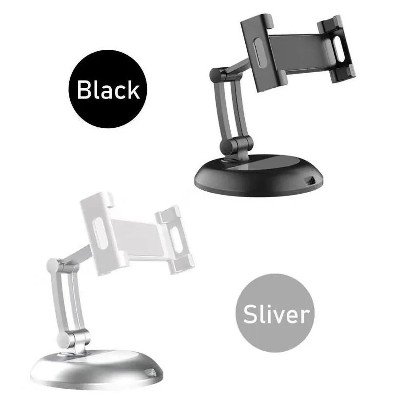 Tablet Pc Stands Solid Aluminium Alloy Adjustable Desktop Stand Holders For Tablets Smartphones Zz Drop Delivery Computers Networking