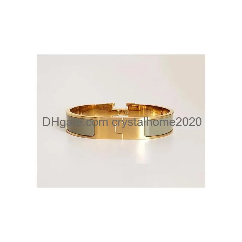 Bangle Bangle Stainless Steel Gold Buckle Bracelets For Men And Drop Delivery Jewelry Bracelets Dhv0J