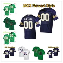 Holden Staes Nolan Ziegler ND Football Jersey Bo Bauer Stitched Nana Osafo-Mensah Caleb Johnson Charles Jagusah Jeremiyah Love Notre Dame Fighting Irish Jerseys