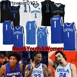 Kentucky Wildcats Basketball Jerseys Customized ncaa 14 Brennan Canada 4 Daimon Collins 13 Grant Darbyshire 1 CJ Fredrick Men Youth Women Je