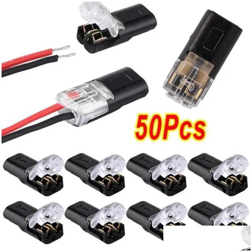 2 Pin Way Car Connector Fast Pluggable Waterproof Wire Cable Automotive Electrical Quick Connectors Strip Terminal Connections