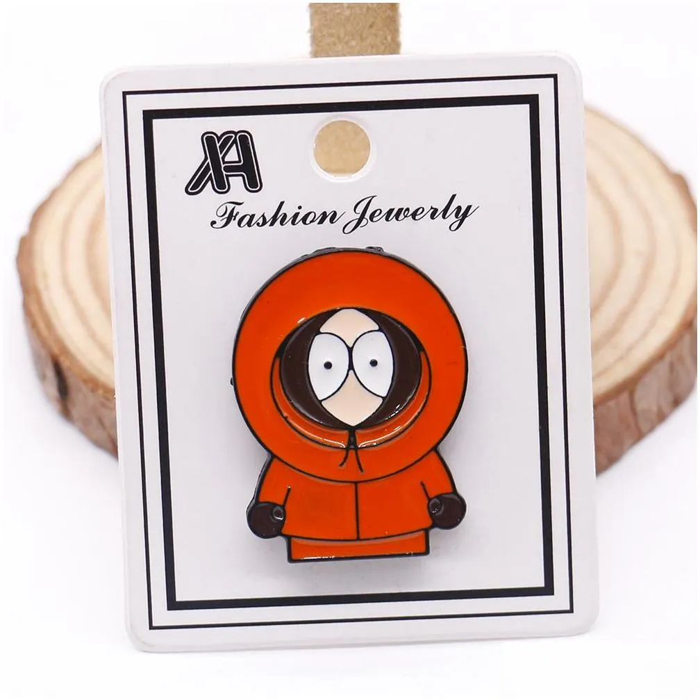 Cartoon Accessories Soutark Eric Cartman Ass Badge Cartoon Animationl Brooch Pin Cute Boy Accessory S006 Drop Delivery Baby, Kids Mate Dhwqu