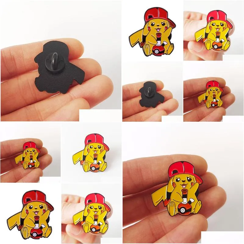 Cute Cartoon Anime Badge Kawaii Picajini Turtle Fat Ding Enamel Pin Children Brooch Clothes Bag Jacket Personality Accessories S022