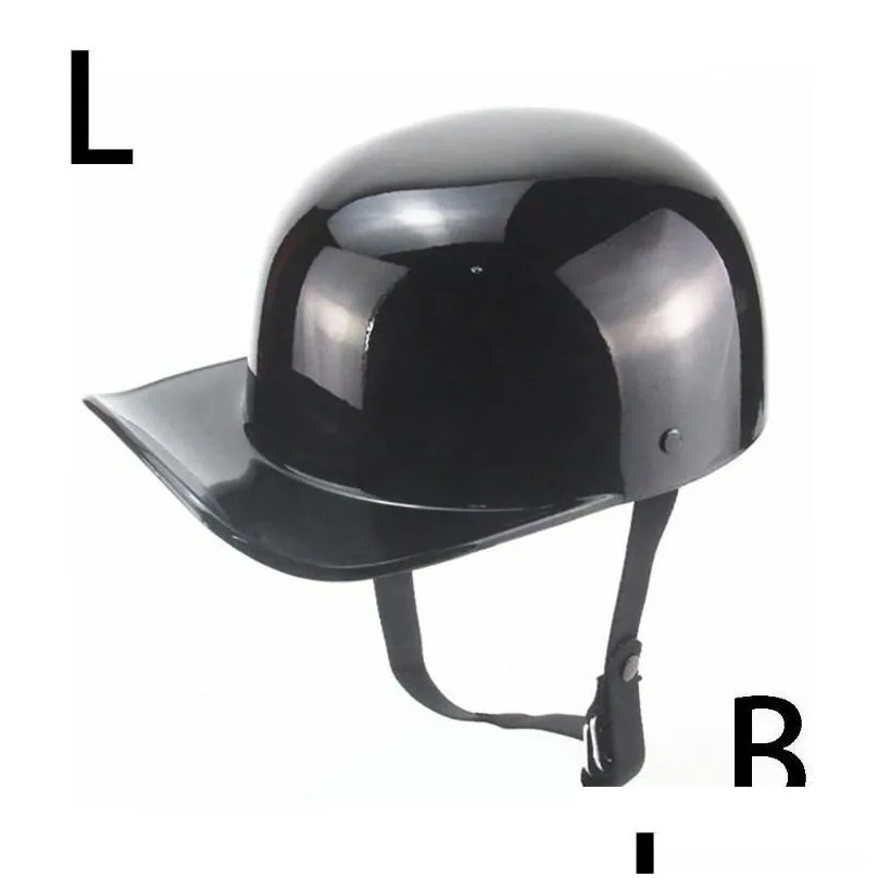 Motorcycle Helmets Helmet Retro Black Adult Open Face Half Moto Vintage Full Baseball Cap Accessories Duck Motorbike Riding