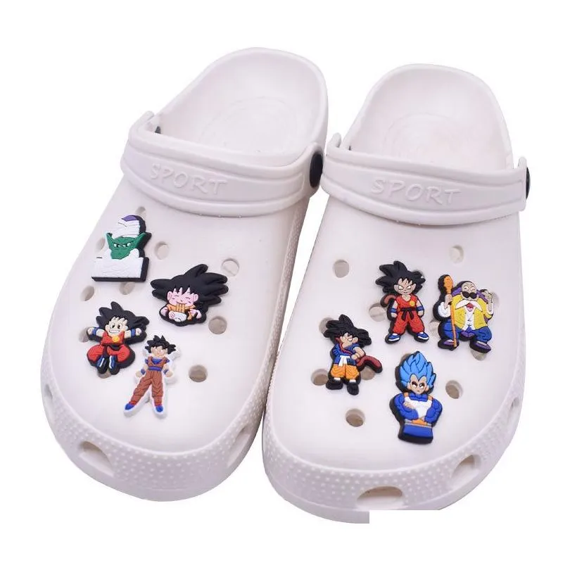 Anime charms wholesale Cute Dragon cartoon charms shoe accessories pvc decoration buckle soft rubber clog charms fast ship