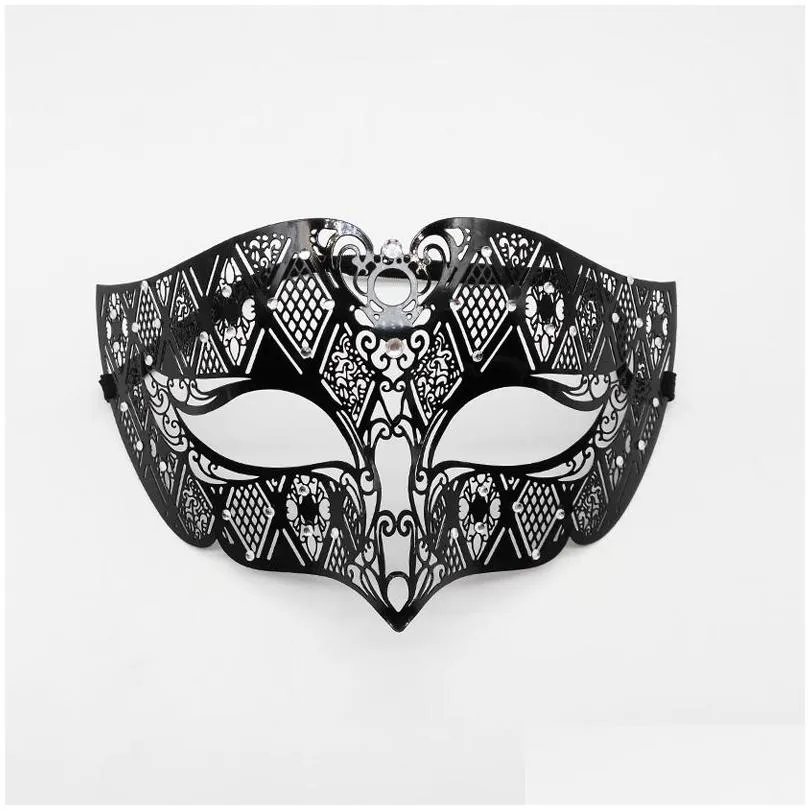 15 style ladies venice diamond wrought iron mask with diamonds for halloween christmas wedding holiday party dance fashion mask