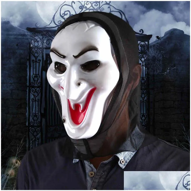 party masks horror mask screaming witch full face white volto cosplay venetian mardi gras masks for halloween masquerade balls costume party