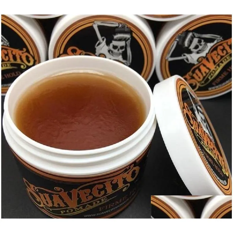 Suavecito Pomade Gel 4oz 113g Strong Style Restoring Ancient Ways is Big Skeleton Hair Slicked Back Hair Oil Wax Mud