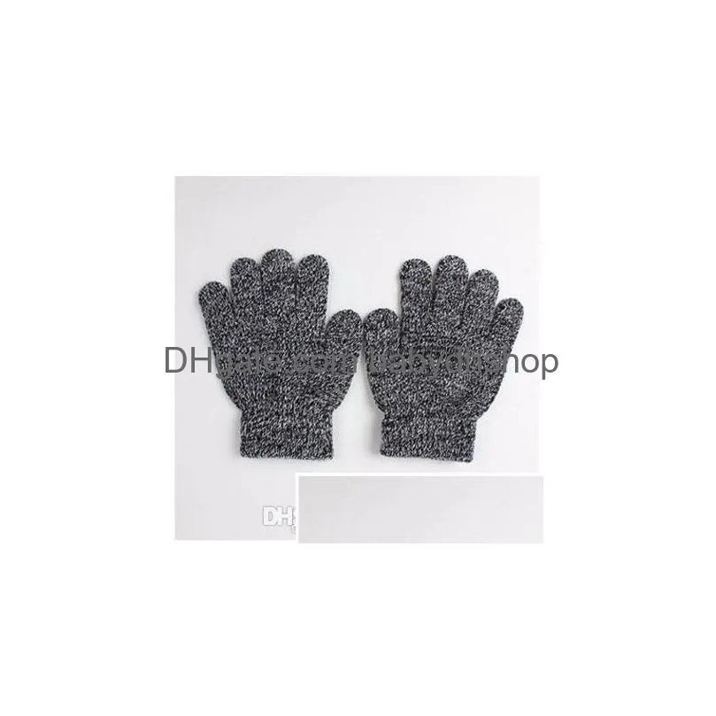 fashion children kids magic glove mitten girl boy kid stretchy knitted winter warm gloves pick color