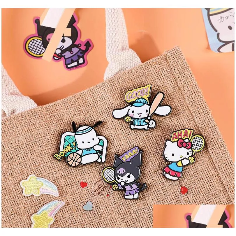 Cats kuromi pin Cute Anime Movies Games Hard Enamel Pins Collect Metal Cartoon Brooch