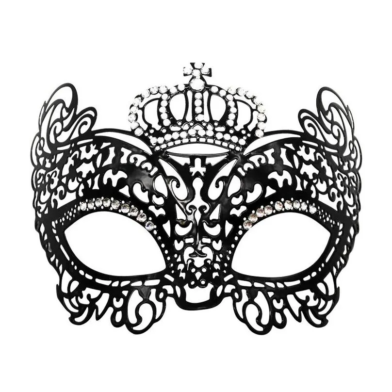 15 style ladies venice diamond wrought iron mask with diamonds for halloween christmas wedding holiday party dance fashion mask