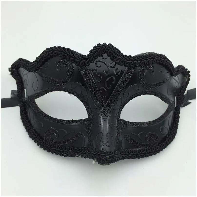 party masks women girls y black lace edge venetian masquerade hallowmas mask masquerade masks with shining glitter mask dance party