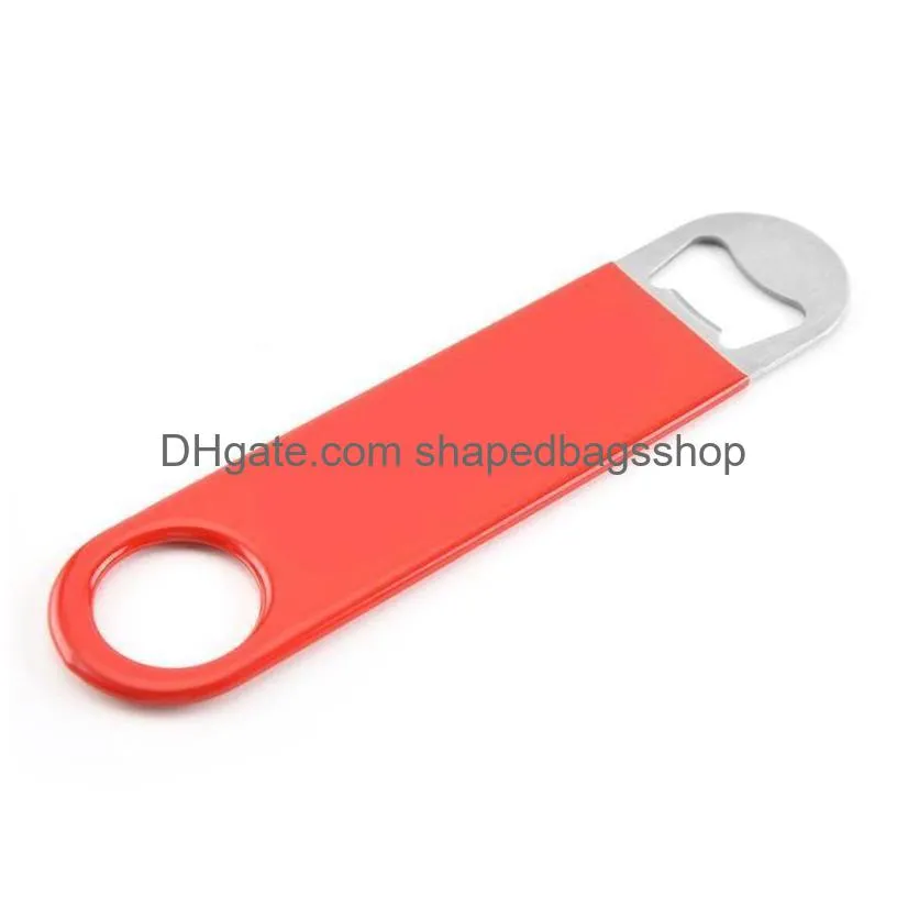 Openers Simple Kitchen Tools Beer Wine Opener Stainless Steel Brief Sheet Beverage Bottle Openers Kitchens Gadget Wholesale Drop Deliv Dhsge