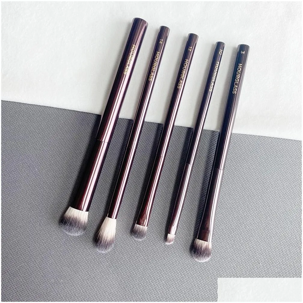 Makeup Tools hourglass eye makeup brushes set Luxury Shadow Blending Shaping Contouring Highlighting Brow Concealer Liner Cosmetic Brush Kit