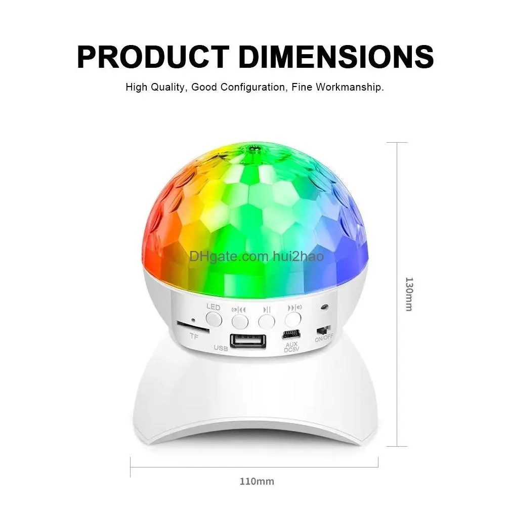 rgb disco light dj luces discoteca lamp portable bluetooth speakersbirthday party lights decorations ball projector christmas stage lampen club