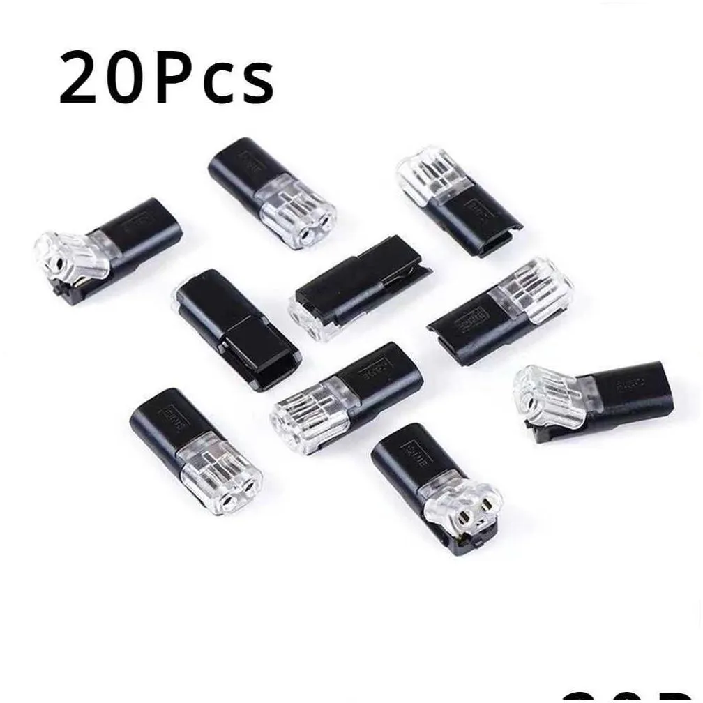 2 Pin Way Car Connector Fast Pluggable Waterproof Wire Cable Automotive Electrical Quick Connectors Strip Terminal Connections