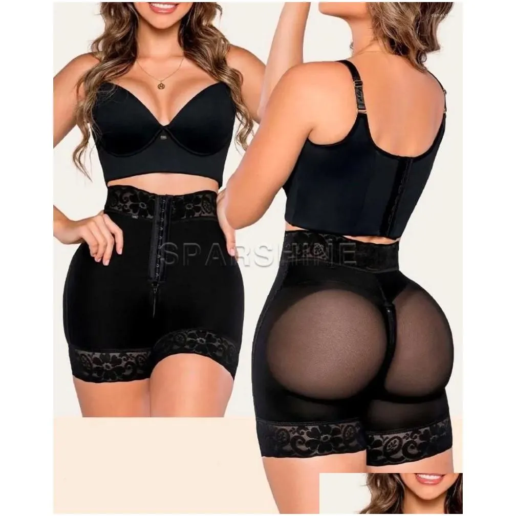 Women`s Shapers Ultrainvisible Breasted Buttocks Up Shorts Hip Control Flat Belly Sheathing PantiesMidnite Star