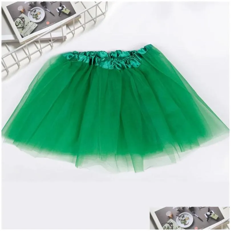 Skirts Skirts Baby Girl Solid Color Tutu Skirt Kids Princess Girls Birthday Party 2-8Y Dance Body Drop Delivery Baby, Kids Maternity B Dhzej