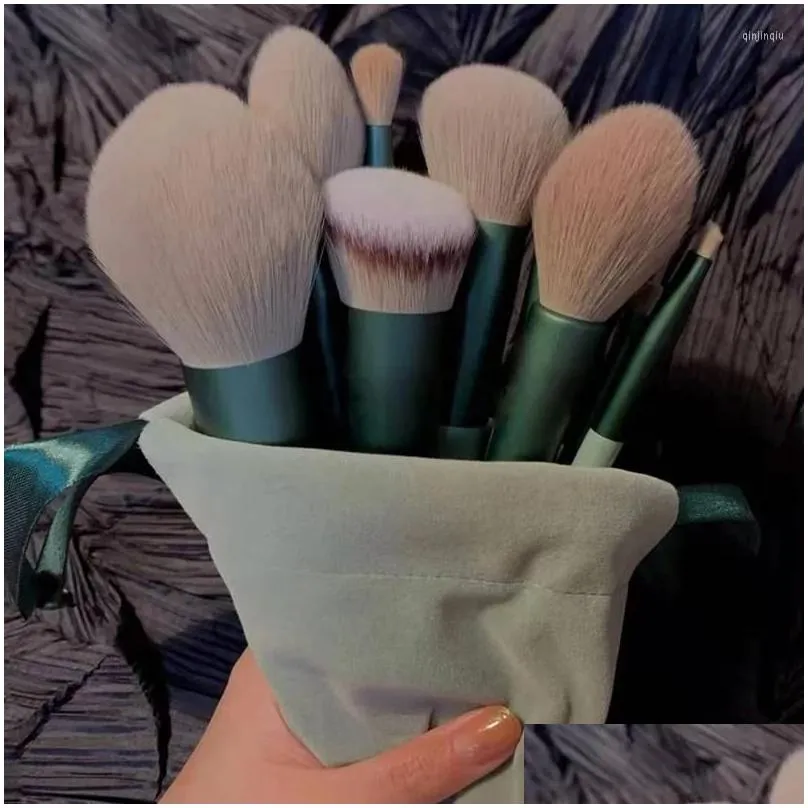 Makeup Brushes 13PCS Set Eye Shadow Foundation Women Cosmetic Brush Eyeshadow Blush Powder Blending Beauty Soft Tool