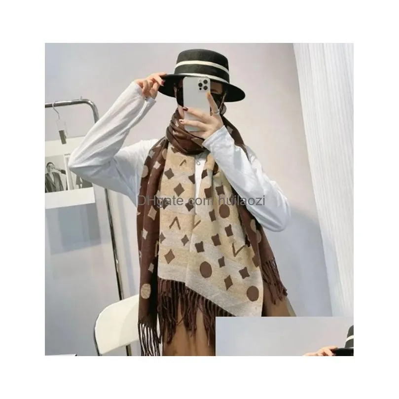 scarf autumn winter warm comfortable soft color gold and silver thread woven long shawl